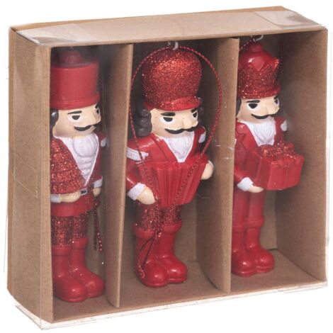 Weihnachtsmotiv Nussknacker Rot x 3 - Feeric lights & christmas