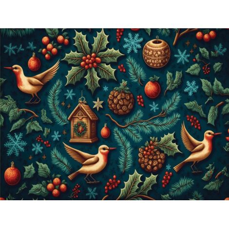 Weihnachtsposter Feiertage Weihnachtskugeln Weihnachtsbaum P238740x50