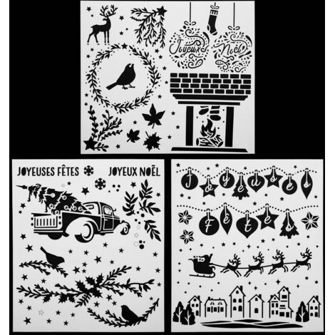 Weihnachtsschablone X 3 42 X 37 cm -