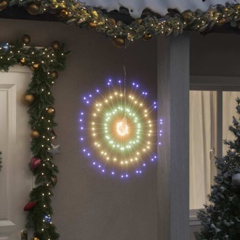 Weihnachtsstern 140 bunte LEDs 17 cm