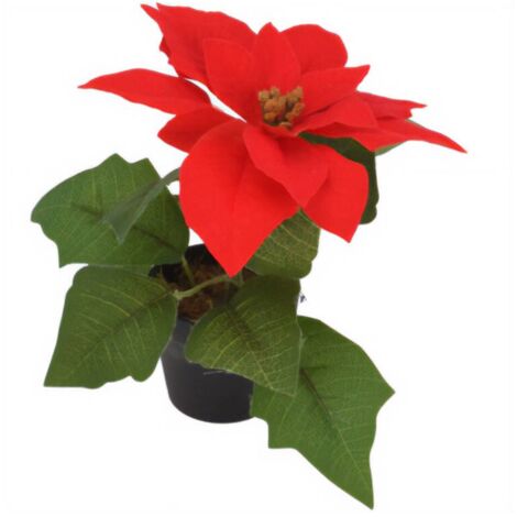 Weihnachtsstern, künstliche Blume, 19 cm