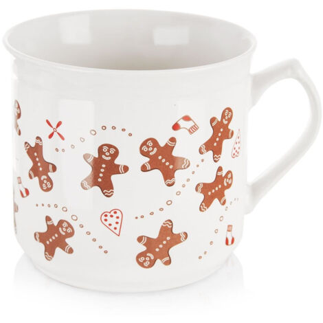 Weihnachtstasse für Kaffee, Tee, Kräuter, Heiß- und Kaltgetränke, Lebkuchen XXL