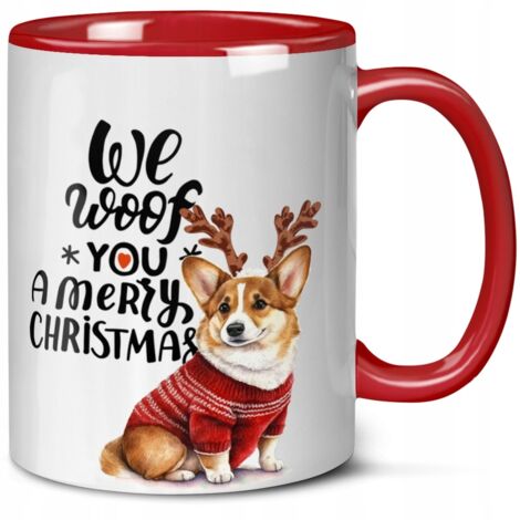 Weihnachtstasse mit einem Welsh Corgi als Geschenk: Hundemama, Hundevater, Hundesohn