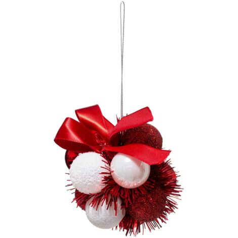 Weihnachtsthema Blume 30 mm x 11 Rot-Weiß - Feeric lights & christmas