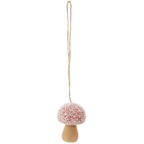 Weihnachtsthema Flocked Mushroom - Runde