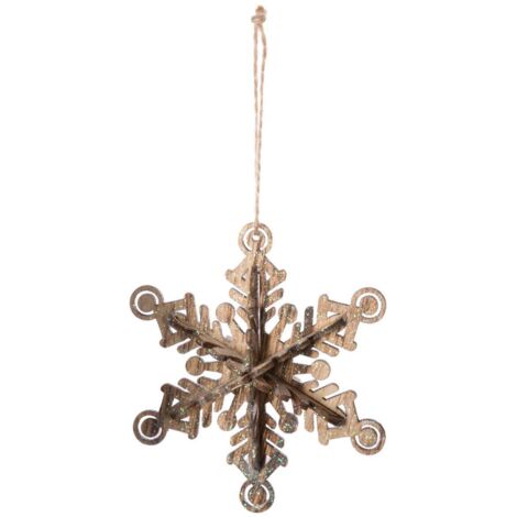 Weihnachtsthema Holz Flocke - Atmosphera créateur d'intérieur
