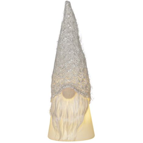 Weihnachtswichtel Joylight Wollmütze Batterien + Timer H 18cm