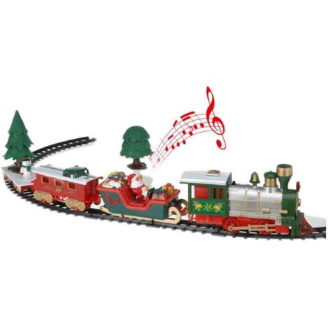 Weihnachtszug mit Lichtern und Musik 30 cm