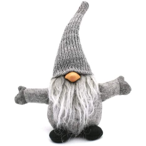 WEIHNACHTSZWERG 35cm YX045 GREY
