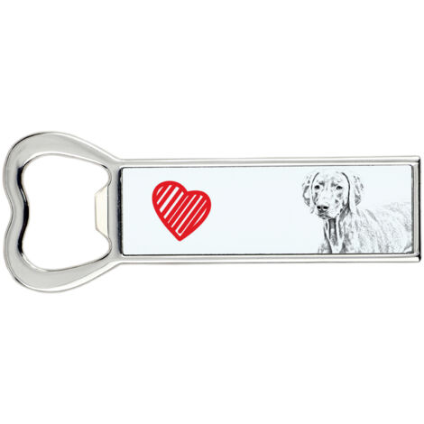 Weimaraner - Décapsuleur avec chien, ouvre-réfrigérateur personnalisé, cadeau unique pour homme par Art-Dog