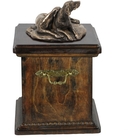 Weimaraner - Urne pour cendres de chien, urne avec statuette, urne élégante de style classique par Art-Dog