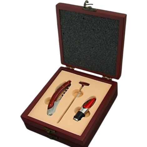 Wein-Geschenkbox-Set: Trichter + Thermometer + Gentelo-Werkzeugbox