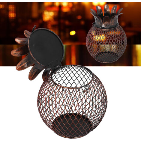 Weinkorken-Aufbewahrungsbox aus Schmiedeeisen mit Ananas-Verzierung, im Bar-Stil, Wohnaccessoire