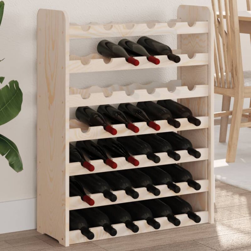 Weinregal 67, 5x25x87 Cm Massivholz Kiefer Vidaxl