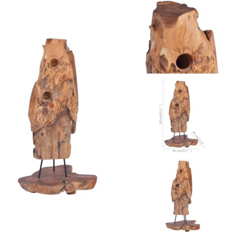 Weinregale - Living Weinständer für 8 Flaschen 40x30x80 cm Massivholz Teak