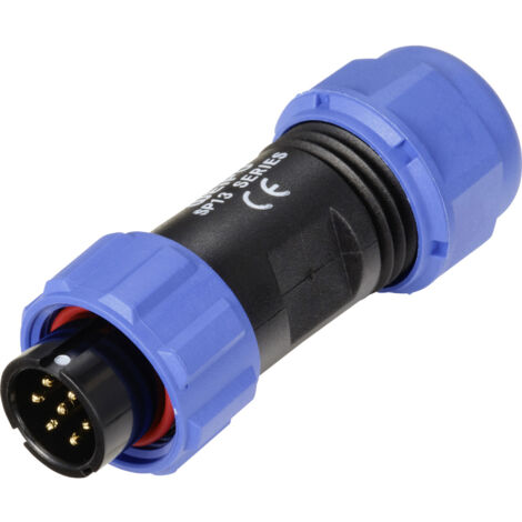 Weipu SP1310 / P 7 II Rundstecker Stecker, gerade Gesamtpolzahl: 7 Serie (Rundsteckverbinder): SP13