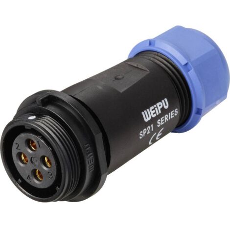Weipu SP2111 Connettore Femmina Dritto In Linea 4 Poli