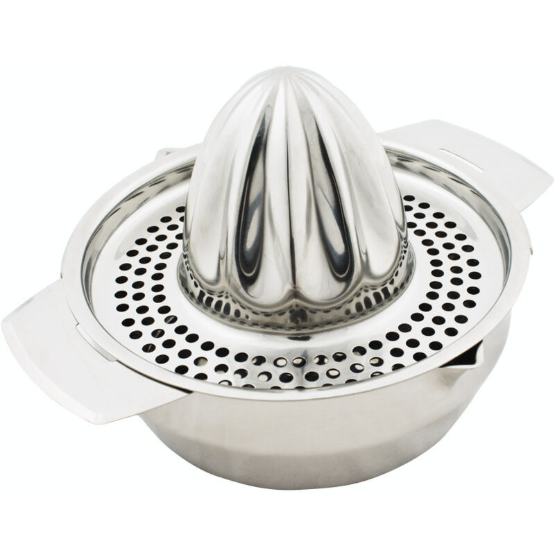 Weis - presse-agrumes avec bac de récupération profond Acier inoxydable