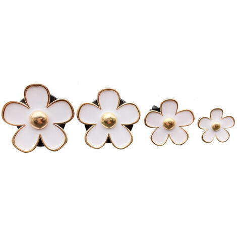 (Weiß, 1,8/2,3/3 / 3,3 cm) Gänseblümchen, ACTOYS 8 Gänseblümchen-Lüftungsclips, Dekoration, Autozubehör für Frauen im Innenbereich, verströmt einen angenehmen Duft