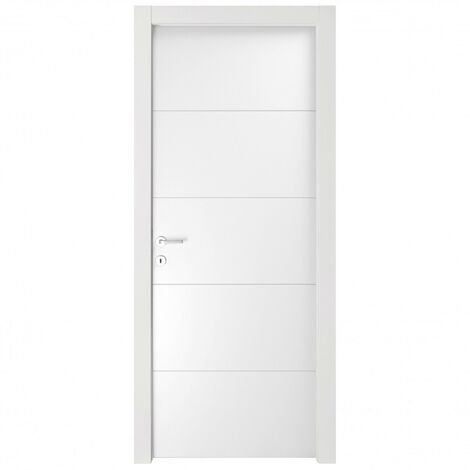 Weiß gestreifte Tür cm 210 x 80