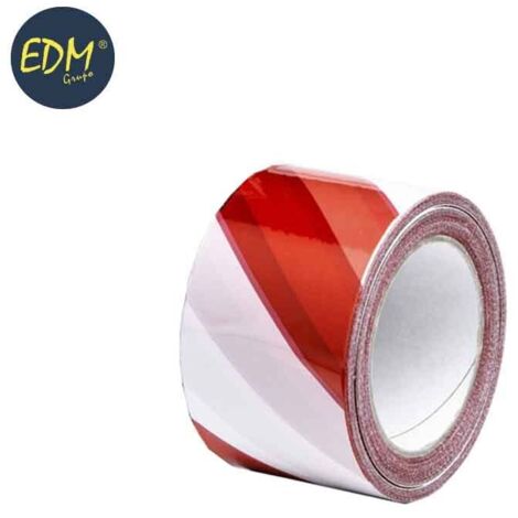 Weiß/rotes Leuchtfeuerband, 200 m x 50 mm, EDM