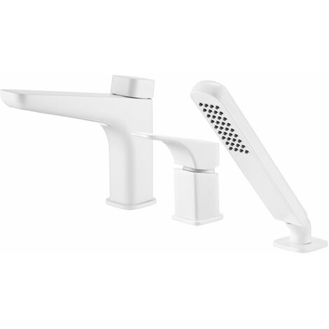 DEANTE HYAZINTHE Schwarze Einhebel Wannenarmatur Badarmatur Wasserhahn Badewanne