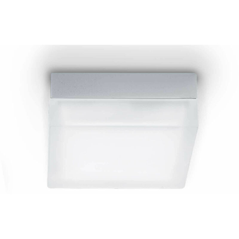 01-ideal Lux - Weiße Deckenleuchte IRIS 1 Glühbirne