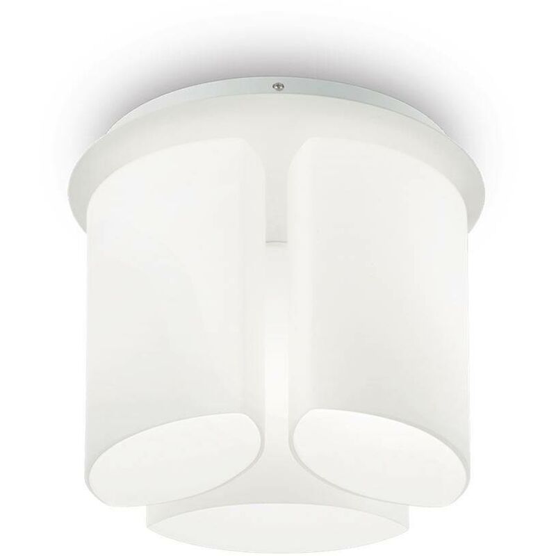 Ideal Lux Lighting - Ideal Lux Almond - 3 Light Flush Deckenleuchte Weiß, E27