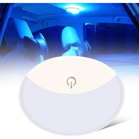 Weiße/Eisblaue Auto-Deckenleuchten, USB-aufladbar, Wi