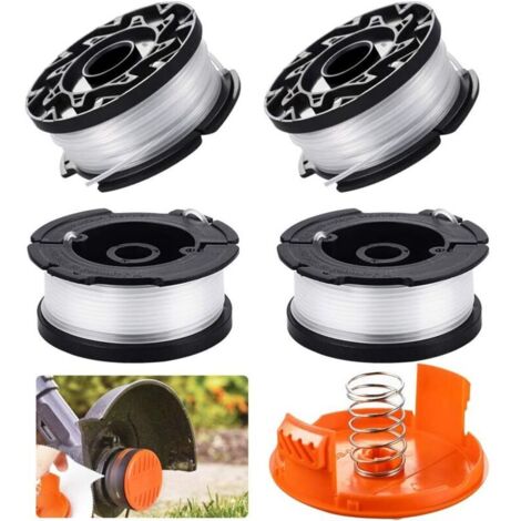 weiße Ersatzspulen für Rasenmäher, selbstzuführende Nylon-Ersatzspule für Trimmer/Rasentrimmer, 1,65 mm Durchmesser