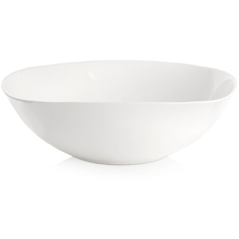 Weiße Glasschale LUNA 25 cm, 2 l
