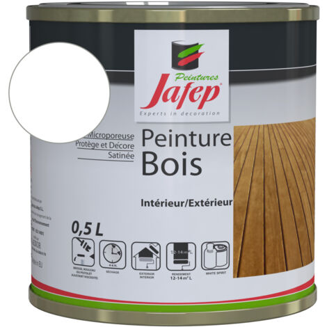Weiße Holzfarbe Jafep 0,5 L