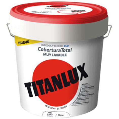 Weiße Kunststoff-Malerei Titanlux Full Coverage | 4 L.