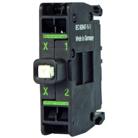 Weiße LED U=24V Stromversorgung hinten M22-CLEDC-W