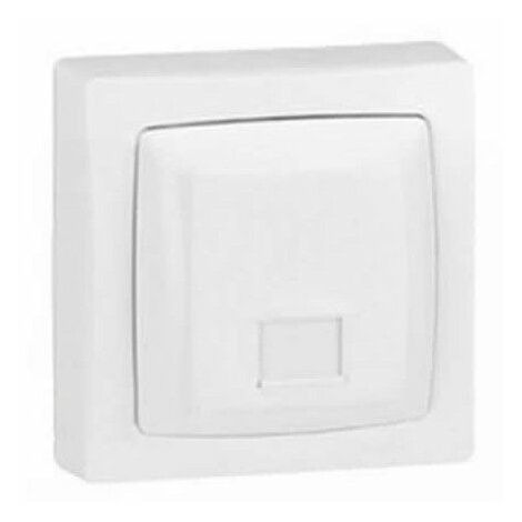 Weiße Monoblock-RJ12-Telefonbasis Legrand Oteo 086034