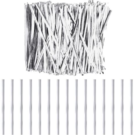 Weiße Papier-Drehverschlüsse, wiederverwendbare Beutelverschlüsse, Papier-Drehverschlüsse für Süßigkeiten