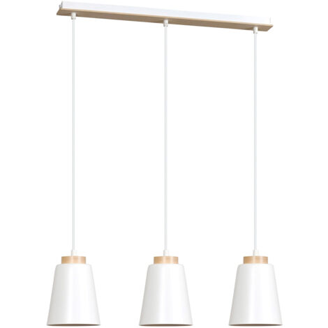 Weiße Pendelleuchte Skandinavisches Design klein Hängelampe