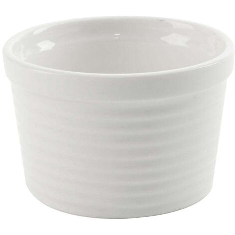 Weiße Porzellan-Backschüssel 10,5 cm, 250 ml