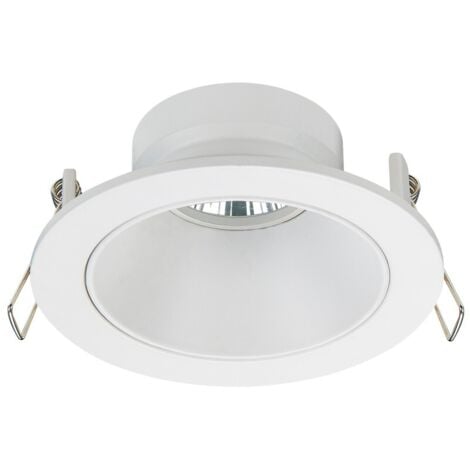 CRISTALRECORD Weiße runde Einbauleuchte Zeus