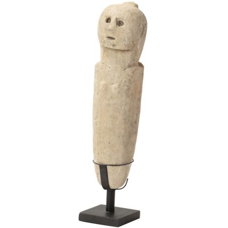 Weiße Steindeko Figur 10X10X49 Cm
