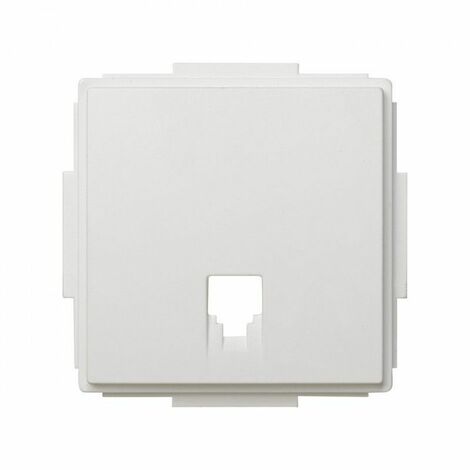 Weiße Telefonbuchsenabdeckung SIMON 27 Scudo 2705062-030