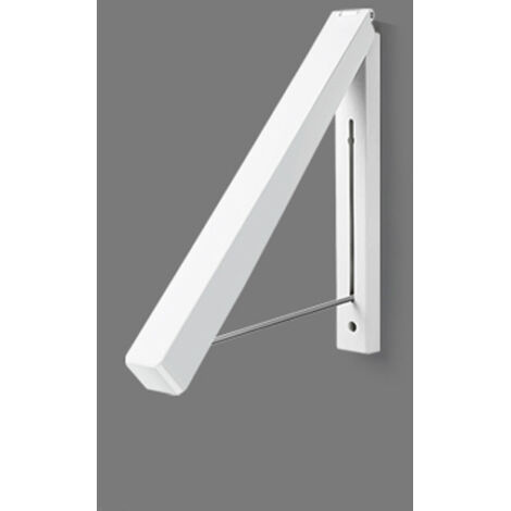 Weißer, ausziehbarer Wandwäscheständer, 1 Stück, bohrfreie Montage zum Trocknen von Wäsche im Schlafzimmer/Büro