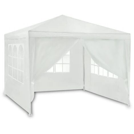 Weißer Gartenpavillon 3x3m 4936