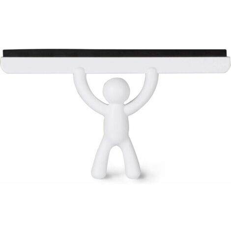 Weißer Glas-Duschschaber, Größe 26,7 x 15,9 x 5,1 cm, Spiegelschaber, Arbeitsplatten-Glasschaber, Haushaltsreinigungsschaber