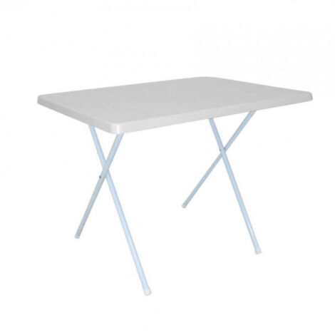 Weißer klapptisch 79x59,5x61,5/50h cm aus pvc