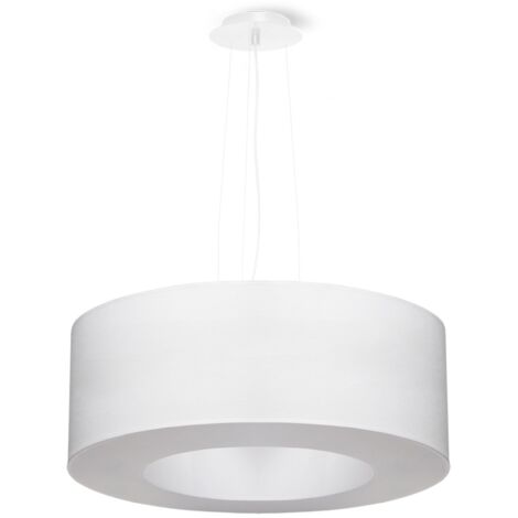 Weißer Kronleuchter SATURNO 50