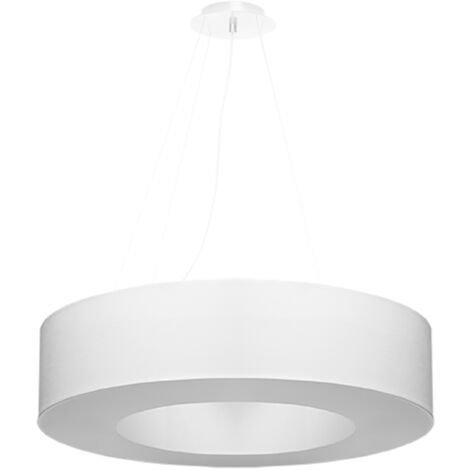 Weißer Kronleuchter SATURNO 70