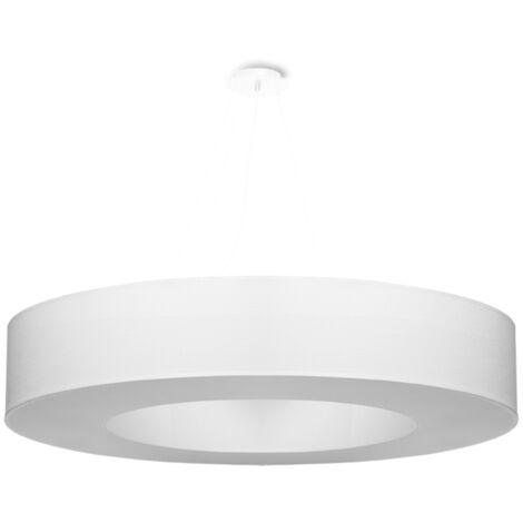 Weißer Kronleuchter SATURNO 90