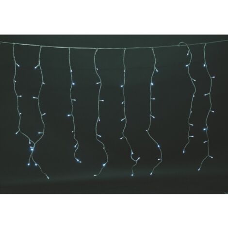 Weißer Lichtvorhang 288 Regeneffektlichter 8 Funktionen für den Außenbereich 6 x 1 Meter Euronatale