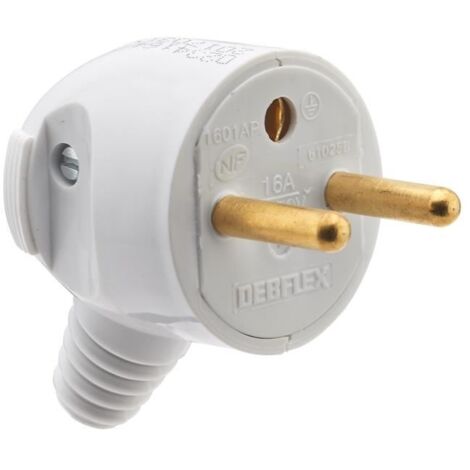 Weißer männlicher Seitenstecker